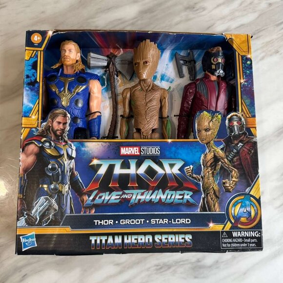 Marvel Avengers Titan Hero Series Thor Groot Star-Lord Action Figures - 3pk - Picture 1 of 10